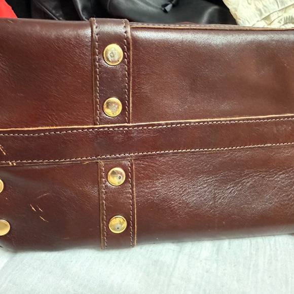 Hammitt Westwood Brown Leather Studded Handbag - Picture 9 of 10